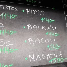 Nincs Abrosz - Fehérvári úti Vásárcsarnok, Budapest - Étlap/itallap