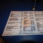 No Name Söröző Budapest - Étlap/itallap