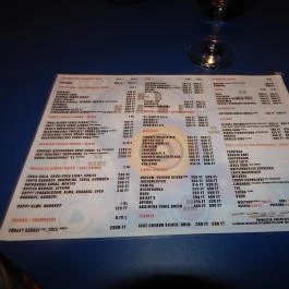 No Name Söröző, Budapest - Étlap/itallap