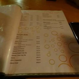 Noiret Biliárd & Darts Szalon, Budapest - Étlap/itallap