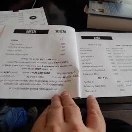 NU - Bor & Bisztronómia, Budapest - Étlap/itallap