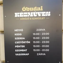 Óbudai Kézműves Söröző, Budapest - Egyéb