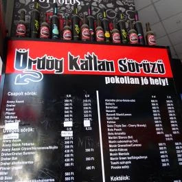 Ördög Katlan Söröző, Budapest - Étlap/itallap