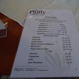 Pálffy Pince Köveskál - Étlap/itallap