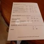 Pampetrics Borszaküzlet, Borozó Keszthely - Étlap/itallap