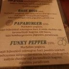 Papachef's Kitchen Szeged - Étlap/itallap