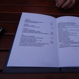 Pelikán Gátőrház Büfé, Budapest - Étlap/itallap