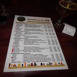 Pepin Kézműves Söröző, Budapest - Étlap/itallap