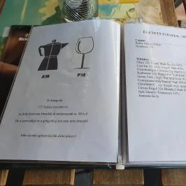 Pepino eszpresszó, Fonyód - Étlap/itallap