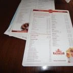 Pirítós Pub Budapest - Étlap/itallap