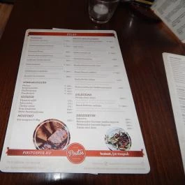 Pirítós Pub, Budapest - Étlap/itallap