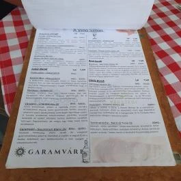 A Pizza Sztori, Balatonmáriafürdő - Étlap/itallap