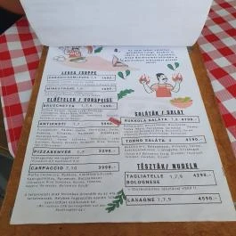 A Pizza Sztori, Balatonmáriafürdő - Étlap/itallap