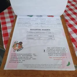 A Pizza Sztori, Balatonmáriafürdő - Étlap/itallap