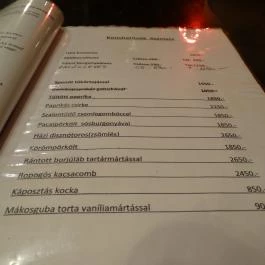 Polo Pub Budapest - Étlap/itallap