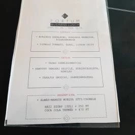 Portum Étterem Budapest - Étlap/itallap