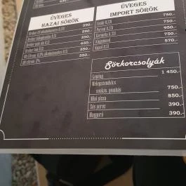 Prestige Café & Bar, Székesfehérvár - Étlap/itallap