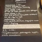 Próbafülke Szeged - Étlap/itallap