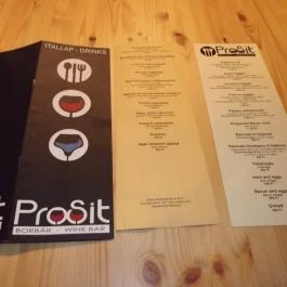 Prosit Bistro & Bar, Budapest - Étlap/itallap