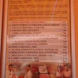 Puncs Fagyizó, Nagykanizsa - Egyéb