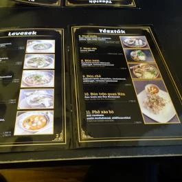 Quán Nón Vietnámi Étterem - Erzsébet tér, Budapest - Étlap/itallap