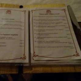 Régi Posta Étterem Debrecen - Étlap/itallap