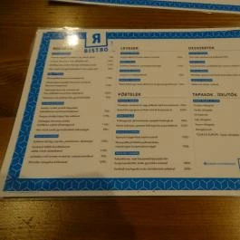 Rehab Budapest, Budapest - Étlap/itallap