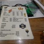 Rizmajer Kézműves Sörház Budapest - Étlap/itallap