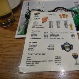 Rizmajer Kézműves Sörház, Budapest - Étlap/itallap