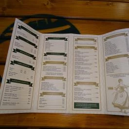 Rizmajer Sörház, Budapest - Étlap/itallap