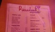 Rózsadomb Espresszo & Café Budapest - Étlap/itallap