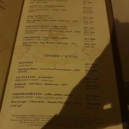 Salon Étterem - New York Palota Budapest - Étlap/itallap