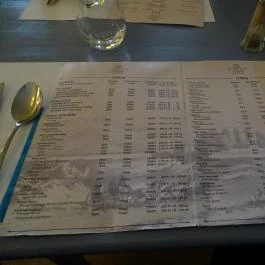 Sárga Borház Vendéglő, Mezőzombor - Étlap/itallap