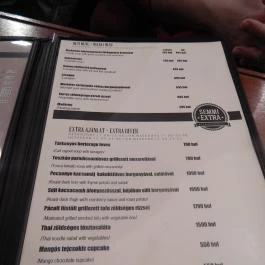 Semmi Extra Budapest - Étlap/itallap