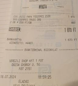 Serczli Shop Fót - Pékség & Delikátesz