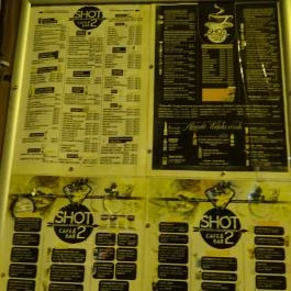 SHOT Cafe & Bar 2.0 Budapest - Étlap/itallap