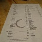 Skal Budapest - Étlap/itallap