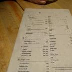 Skal Budapest - Étlap/itallap