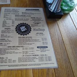 Sörkert (Avalon Park), Miskolctapolca - Étlap/itallap