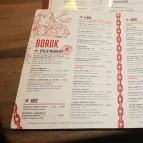 Spíler Buda Budapest - Étlap/itallap