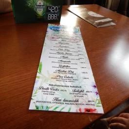 Spirit Pálinkázó, Hajdúszoboszló - Étlap/itallap