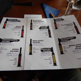 Spirit Pálinkázó, Hajdúszoboszló - Étlap/itallap