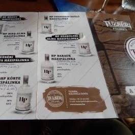 Spirit Pálinkázó, Hajdúszoboszló - Étlap/itallap