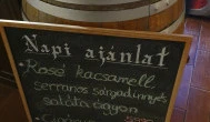 Stübli Vendéglő Nagykovácsi - Étlap/itallap