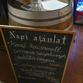 Stübli Vendéglő Nagykovácsi - Étlap/itallap
