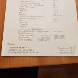 Sugar & Candy, Szeged - Étlap/itallap