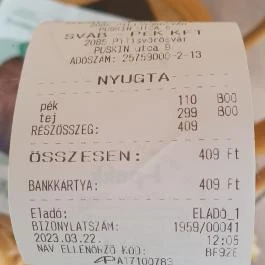 Sváb Pékség, Pilisvörösvár - Egyéb