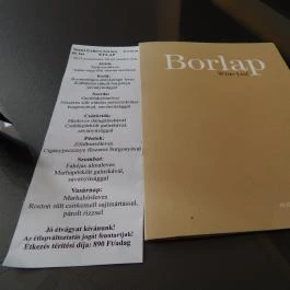 Szent Gellért Söröző, Székesfehérvár - Étlap/itallap