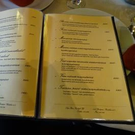 Szép Ilona Vendéglő, Budapest - Étlap/itallap