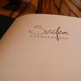 Szifon Espresso Bar, Nyíregyháza - Étlap/itallap